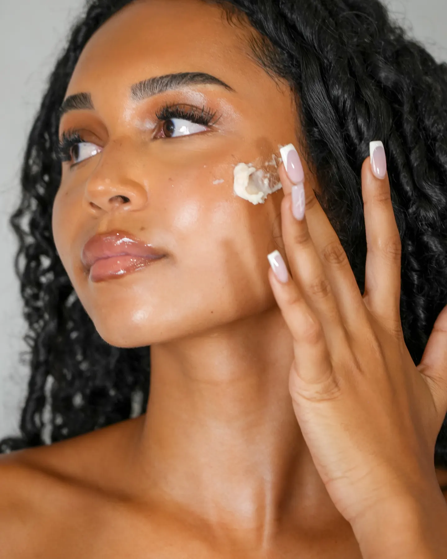 Applying Tallow Darling skincare