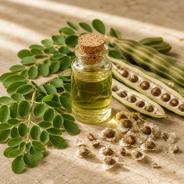 Moringa leaves, pods, seeds, and oil
