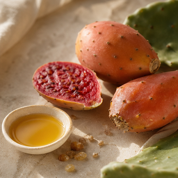 Prickly pear fruit, seeds, and oil